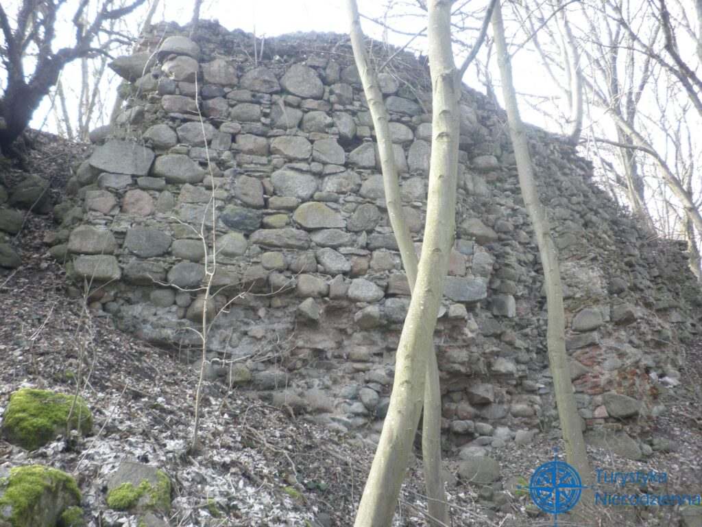 zamek w lipieńku - mur